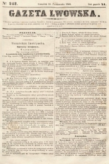 Gazeta Lwowska. 1852, nr 242