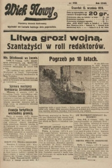 Wiek Nowy : popularny dziennik ilustrowany. 1928, nr 8168