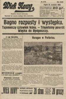 Wiek Nowy : popularny dziennik ilustrowany. 1928, nr 8175