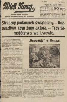 Wiek Nowy : popularny dziennik ilustrowany. 1928, nr 8255