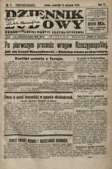 Dziennik Ludowy : organ Polskiej Partyi Socyalistycznej. 1923, nr 2