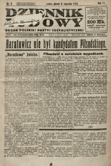 Dziennik Ludowy : organ Polskiej Partyi Socyalistycznej. 1923, nr 3