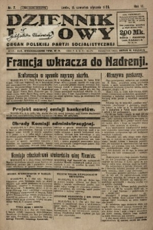 Dziennik Ludowy : organ Polskiej Partji Socjalistycznej. 1923, nr 7