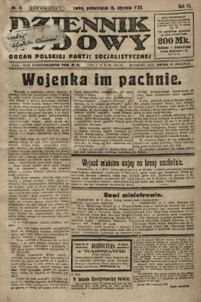Dziennik Ludowy : organ Polskiej Partji Socjalistycznej. 1923, nr 11