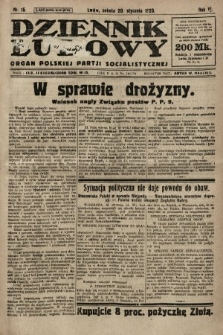 Dziennik Ludowy : organ Polskiej Partji Socjalistycznej. 1923, nr 15