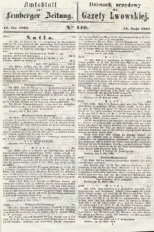 Amtsblatt zur Lemberger Zeitung = Dziennik Urzędowy do Gazety Lwowskiej. 1862, nr 110
