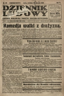 Dziennik Ludowy : organ Polskiej Partji Socjalistycznej. 1923, nr 22