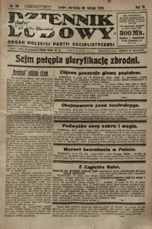 Dziennik Ludowy : organ Polskiej Partji Socjalistycznej. 1923, nr 39