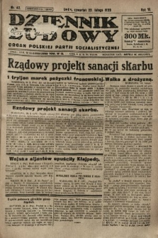 Dziennik Ludowy : organ Polskiej Partji Socjalistycznej. 1923, nr 42