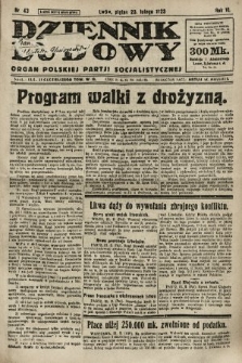 Dziennik Ludowy : organ Polskiej Partji Socjalistycznej. 1923, nr 43