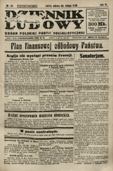 Dziennik Ludowy : organ Polskiej Partji Socjalistycznej. 1923, nr 44
