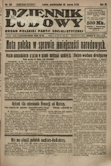 Dziennik Ludowy : organ Polskiej Partji Socjalistycznej. 1923, nr 58