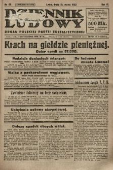 Dziennik Ludowy : organ Polskiej Partji Socjalistycznej. 1923, nr 65