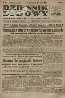 Dziennik Ludowy : organ Polskiej Partji Socjalistycznej. 1923, nr 70