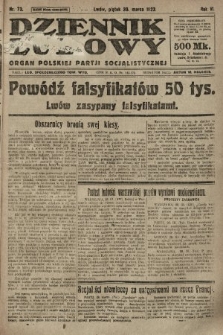 Dziennik Ludowy : organ Polskiej Partji Socjalistycznej. 1923, nr 73