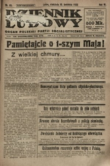 Dziennik Ludowy : organ Polskiej Partji Socjalistycznej. 1923, nr 85