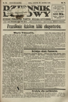 Dziennik Ludowy : organ Polskiej Partji Socjalistycznej. 1923, nr 94