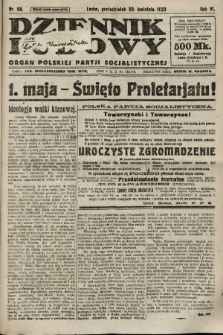 Dziennik Ludowy : organ Polskiej Partji Socjalistycznej. 1923, nr 98