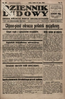Dziennik Ludowy : organ Polskiej Partji Socjalistycznej. 1923, nr 166