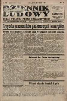 Dziennik Ludowy : organ Polskiej Partji Socjalistycznej. 1923, nr 172
