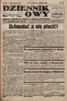 Dziennik Ludowy : organ Polskiej Partji Socjalistycznej. 1923, nr 173