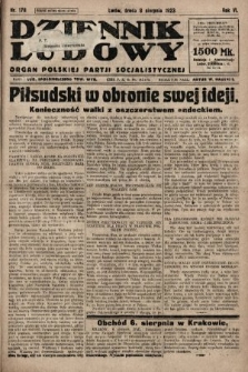 Dziennik Ludowy : organ Polskiej Partji Socjalistycznej. 1923, nr 178