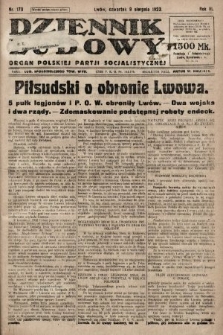 Dziennik Ludowy : organ Polskiej Partji Socjalistycznej. 1923, nr 179