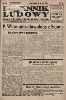 Dziennik Ludowy : organ Polskiej Partji Socjalistycznej. 1923, nr 180