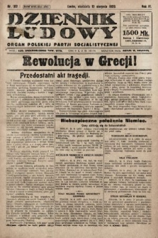 Dziennik Ludowy : organ Polskiej Partji Socjalistycznej. 1923, nr 182