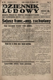 Dziennik Ludowy : organ Polskiej Partji Socjalistycznej. 1923, nr 185