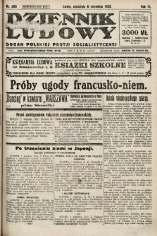 Dziennik Ludowy : organ Polskiej Partji Socjalistycznej. 1923, nr 205