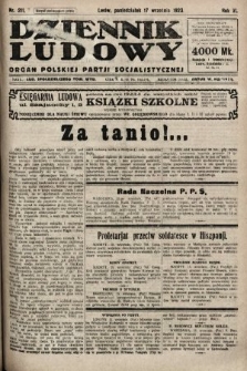 Dziennik Ludowy : organ Polskiej Partji Socjalistycznej. 1923, nr 211
