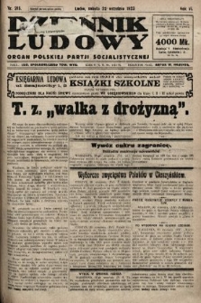 Dziennik Ludowy : organ Polskiej Partji Socjalistycznej. 1923, nr 215