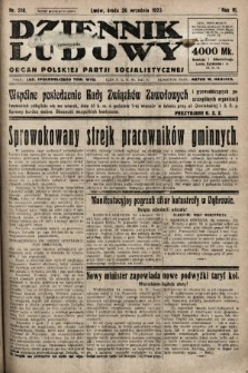 Dziennik Ludowy : organ Polskiej Partji Socjalistycznej. 1923, nr 218