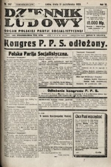 Dziennik Ludowy : organ Polskiej Partji Socjalistycznej. 1923, nr 247