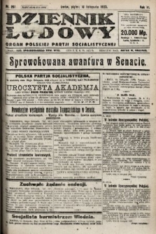 Dziennik Ludowy : organ Polskiej Partji Socjalistycznej. 1923, nr 261