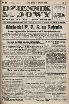 Dziennik Ludowy : organ Polskiej Partji Socjalistycznej. 1923, nr 262