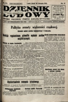 Dziennik Ludowy : organ Polskiej Partji Socjalistycznej. 1923, nr 271