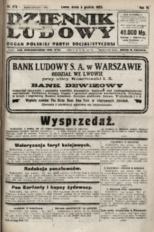 Dziennik Ludowy : organ Polskiej Partji Socjalistycznej. 1923, nr 275
