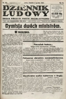 Dziennik Ludowy : organ Polskiej Partji Socjalistycznej. 1923, nr 276