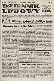 Dziennik Ludowy : organ Polskiej Partji Socjalistycznej. 1923, nr 277