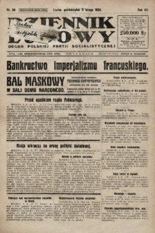 Dziennik Ludowy : organ Polskiej Partji Socjalistycznej. 1924, nr 34