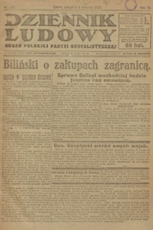 Dziennik Ludowy : organ Polskiej Partyi Socyalistycznej. 1920, nr 1