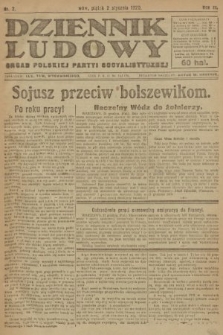 Dziennik Ludowy : organ Polskiej Partyi Socyalistycznej. 1920, nr 2