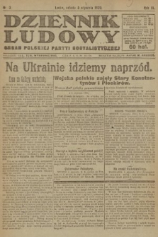 Dziennik Ludowy : organ Polskiej Partyi Socyalistycznej. 1920, nr 3