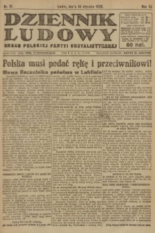Dziennik Ludowy : organ Polskiej Partyi Socyalistycznej. 1920, nr 12