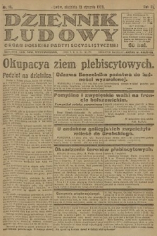 Dziennik Ludowy : organ Polskiej Partyi Socyalistycznej. 1920, nr 16