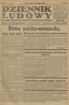Dziennik Ludowy : organ Polskiej Partyi Socyalistycznej. 1920, nr 18