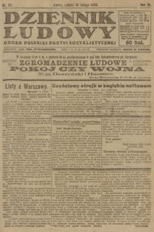 Dziennik Ludowy : organ Polskiej Partyi Socyalistycznej. 1920, nr 39