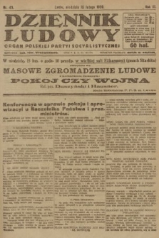 Dziennik Ludowy : organ Polskiej Partyi Socyalistycznej. 1920, nr 40